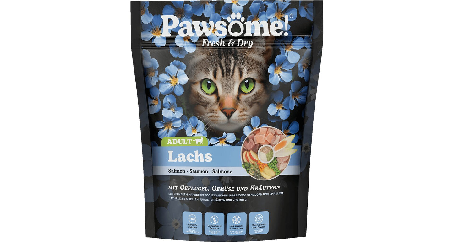 Pawsome! Fresh & Dry Adult Lachs s lososem 750 g